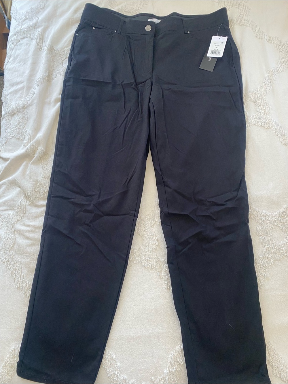 89th & Madison Women's Black Chinos